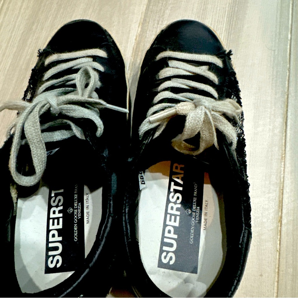 Golden Goose Low Top Sequin Sneakers